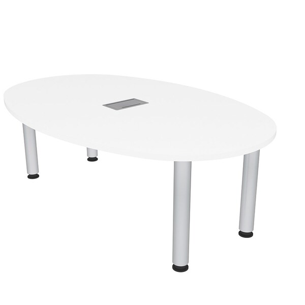 45.25 in W, 71.5 in L, 29 in H, Engineered Wood Top, White